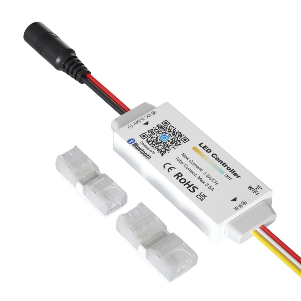 Controlador CCT mini - WiFi + Bluetooth - 5-24V DC - 3.5A