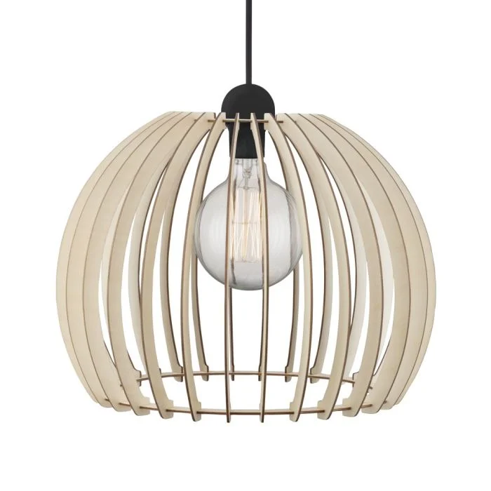 Nordlux Colgante de luz Chino 40 E27 Marrón - Madera | Max. 60W