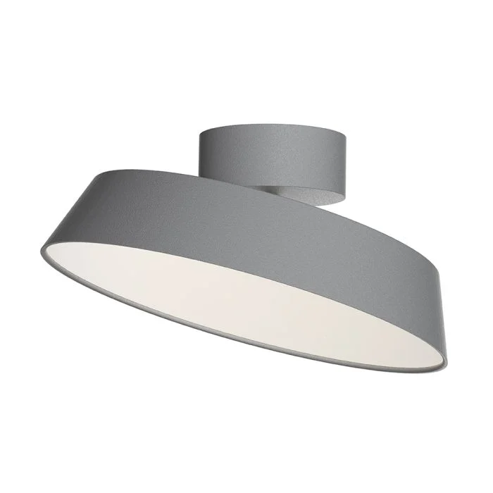 Nordlux Ceiling Kaito Dim 30 12W 830 610lm 120D Gris - Metal | Regulable - Luz Cálida