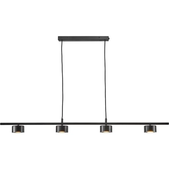 Nordlux Colgante de luz Rail Clyde 20W 827 350lm 120D Negro - Metal | Regulable - Luz muy Cálida