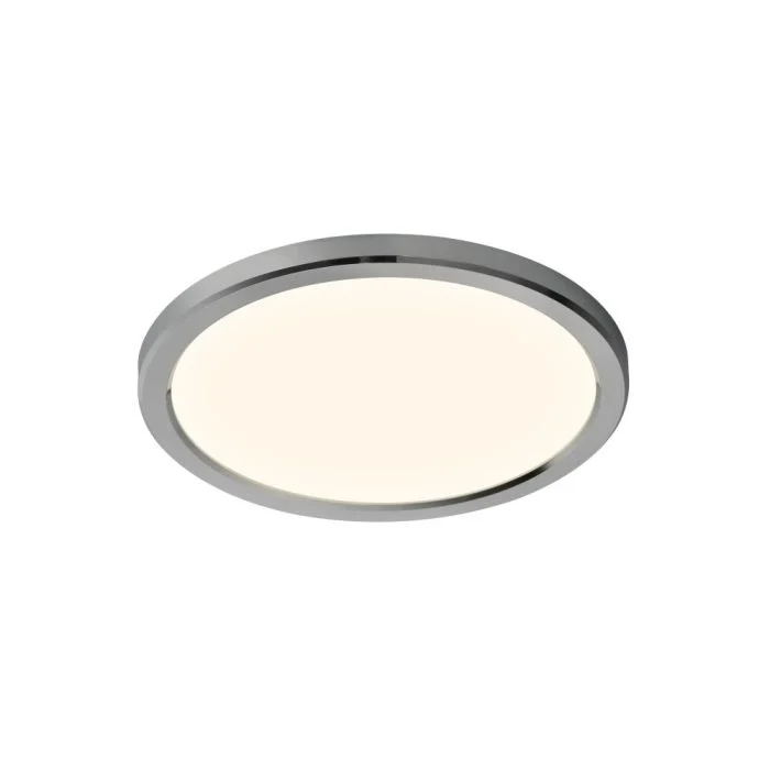 Nordlux Plafón LED Techo/Pared Oja 29 14.5W 830-840 1600lm Blanco and Cromo IP54 | 3 pasos Regulable - Dim to Warm