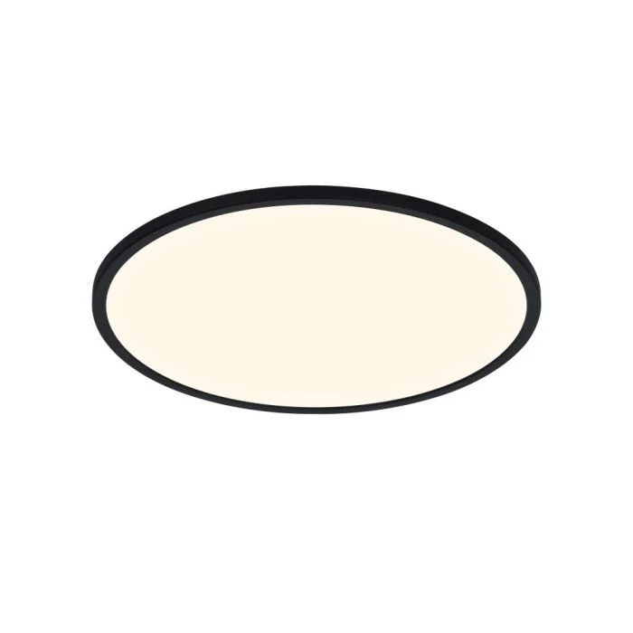 Nordlux Plafón LED Techo/Pared Oja 29 19W 830-840 2100lm Negro IP54 | 3 pasos Regulable - Dim to Warm