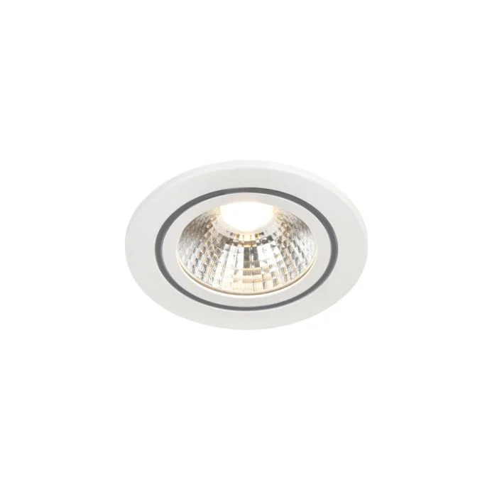 Nordlux Foco LED Alec Blanco 6.1W 480lm 36D - 830 Luz Cálida | Recorte 80mm - IP44 - 3 pasos Regulable
