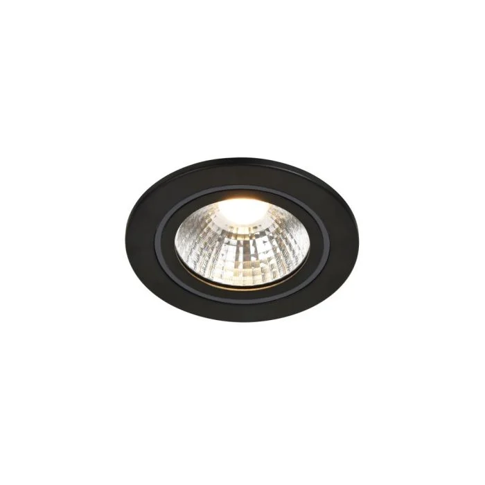Nordlux Foco LED Alec Negro 6.1W 480lm 36D - 830 Luz Cálida | Recorte 80mm - IP20 - 3 pasos Regulable