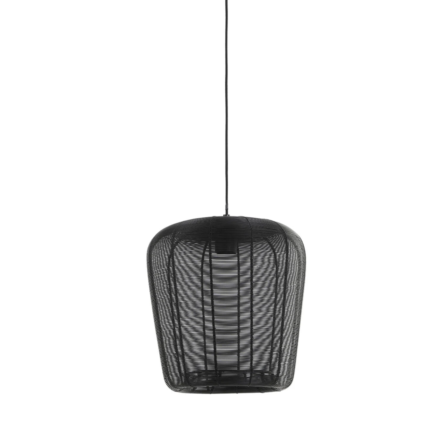 Lámpara negra con estructura metálica elegante Light & Living Adeta