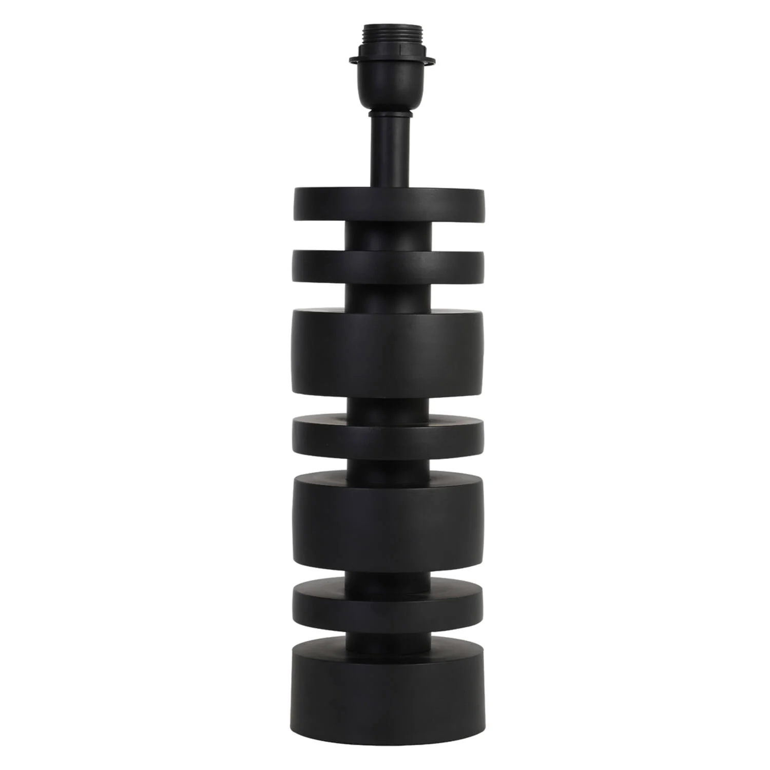 Base de lámpara negra moderna con estilo Light & Living Desley
