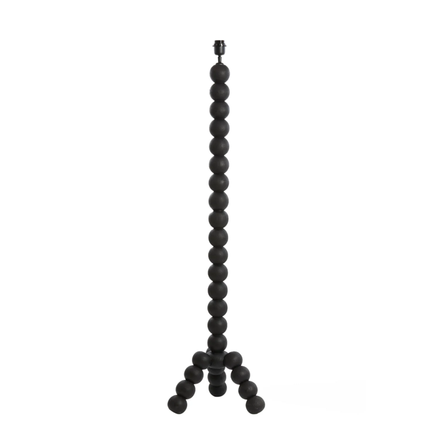 Base de lámpara negra en forma de bola Light & Living Veglio