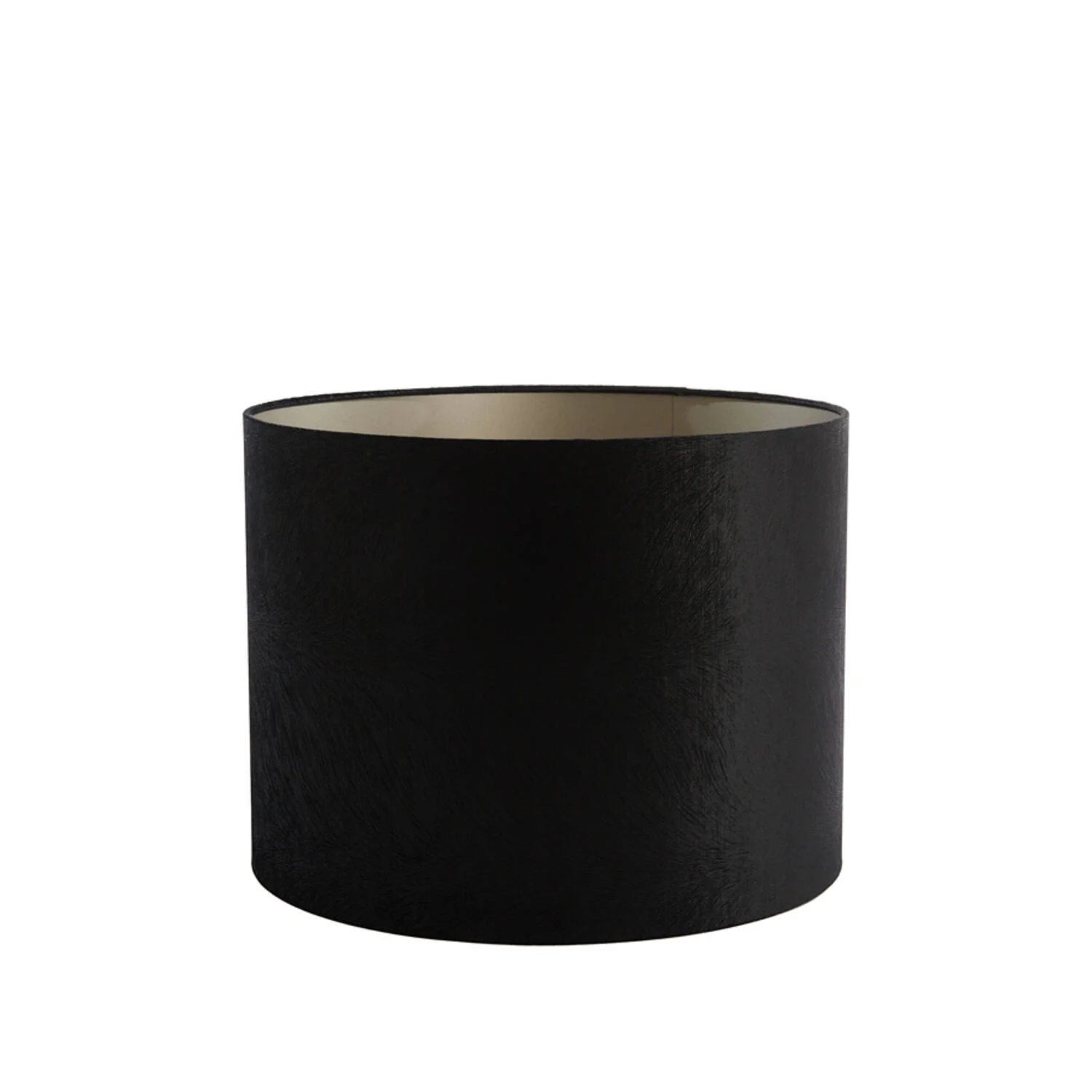 Pantalla de lámpara cilíndrica negra para ambiente Light & Living Lubis