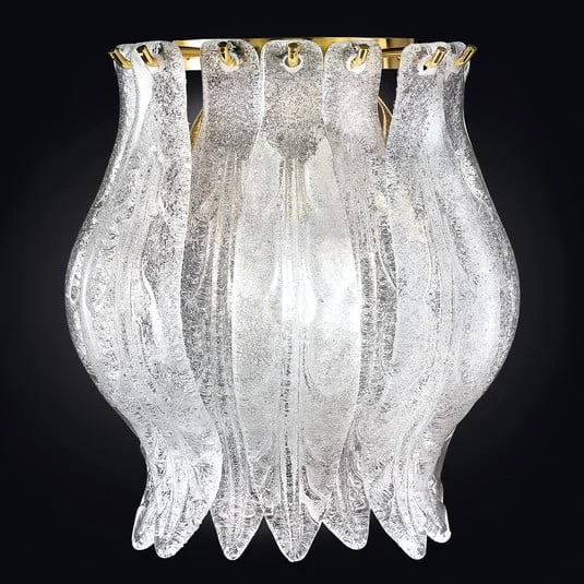Aplique Petali con vidrio Murano 19 cm