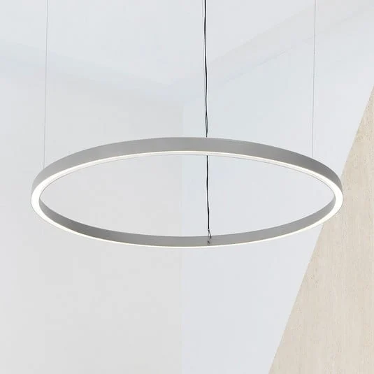 Luceplan Compendium Circle 110 cm, aluminio