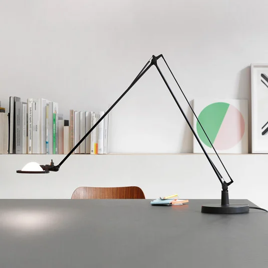 Luceplan Berenice lámpara mesa 15cm, blanco negro
