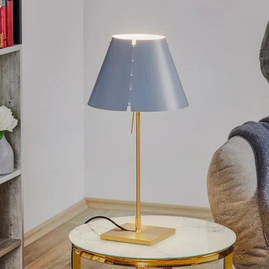 Luceplan Costanzina lámpara de mesa latón gris