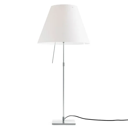 Luceplan Costanza de mesa aluminio blanco, difusor