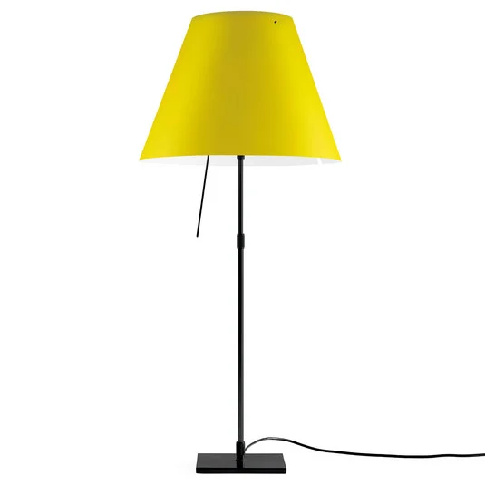 Luceplan Costanza lámpara mesa D13 negro/amarillo