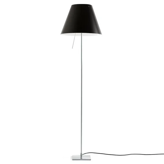 Luceplan Costanza de pie D13tif aluminio/negro