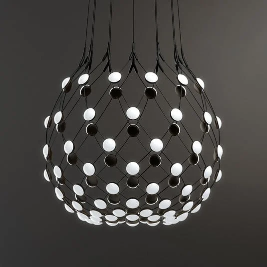 Luceplan Mesh lámpara Ø 80 cm suspensión de 5 m
