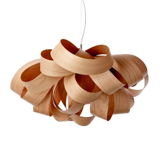 LZF Agatha Small lámpara colgante, 78x76cm, cerezo