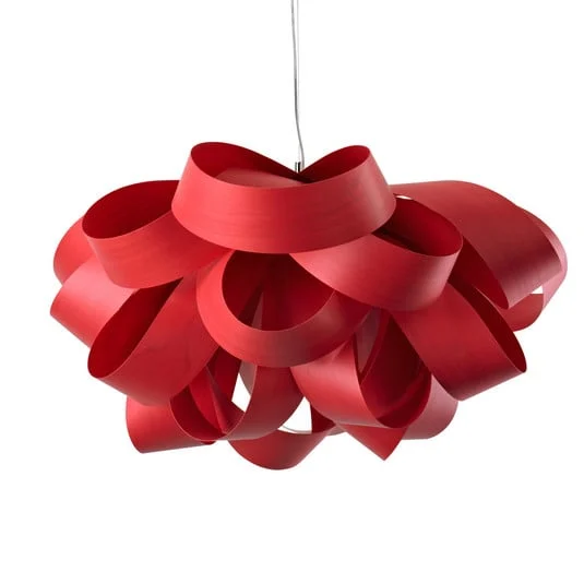 LZF Agatha Small lámpara colgante, 78x76cm, rojo