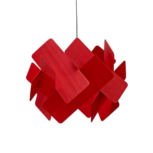 LZF Escape péndulo, cable negro Ø 30cm rojo