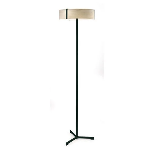 LZF Thesis lámpara de pie LED negro mate/marfil