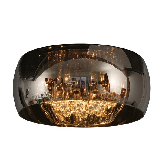 Plafón Pearl de cristal, Ø 50 cm