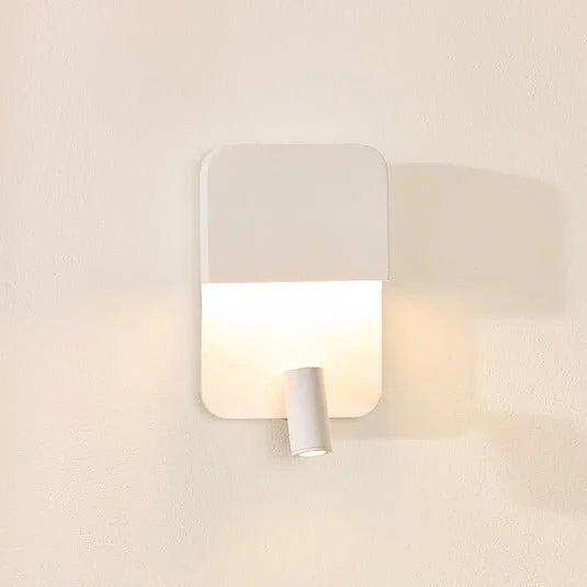 Boxer Aplique de pared LED con foco, blanco