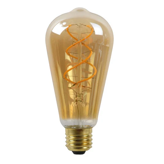 Bombilla LED E27 ST64 4W 2.200K ámbar con sensor