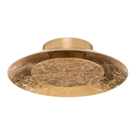 Plafón LED Foskal latón, Ø 21,5 cm
