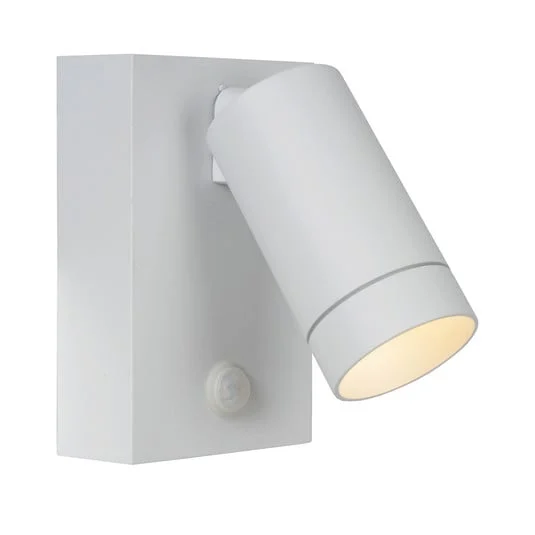 Foco de pared de exterior Taylor Sensor, 1 luz blanco