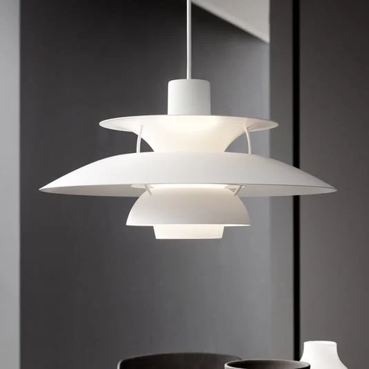 Louis Poulsen PH 5 lámpara colgante 1 color blanco