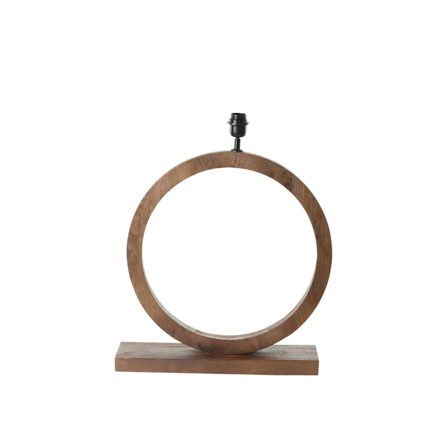 Base de lámpara de madera clásica circular Light & Living Tinar