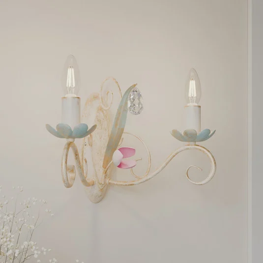 Aplique de pared Luce como lámpara de araña, 2 luces