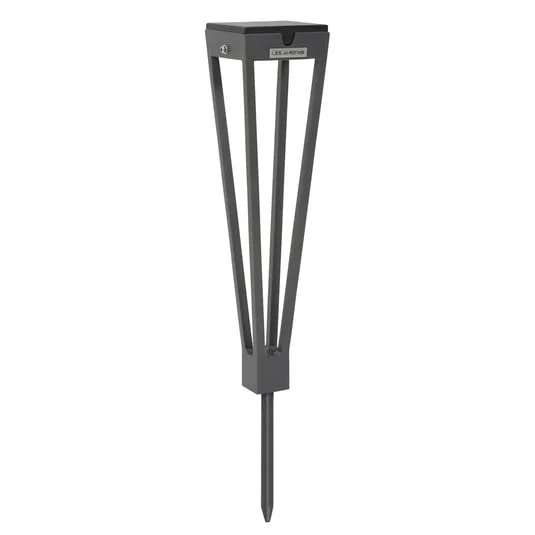 Linterna solar LED Tinka, 52 cm de altura, gris