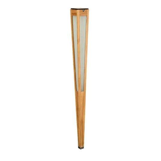 Linterna solar Tecka LED con sensor, 120 cm, teca