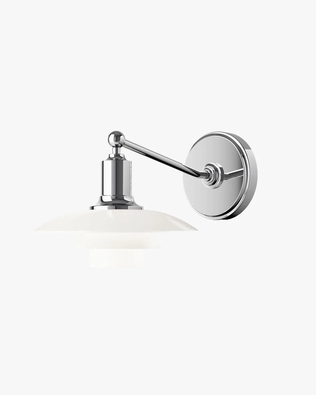 Aplique de pared WOMO de cristal blanco estilo moderno de mediados de siglo - WM6123