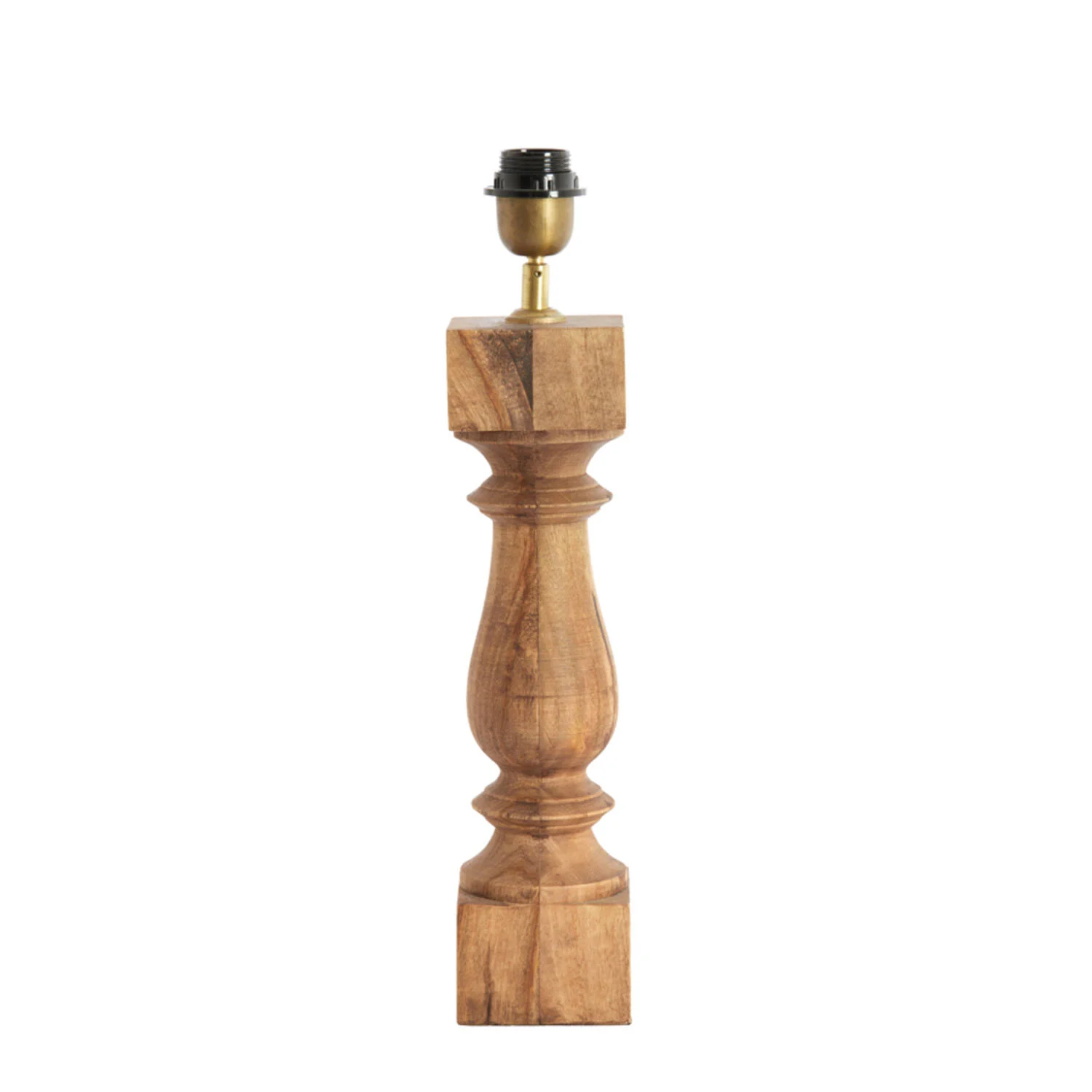 Base de lámpara de madera diseño rústico Light & Living Cumani