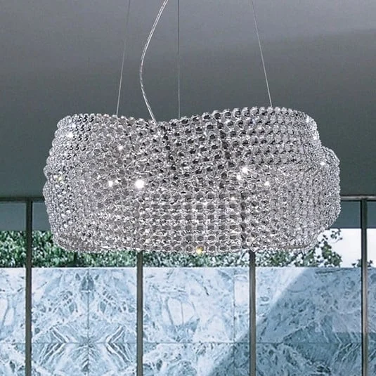 Lámpara colgante de cristal Diamante Ø 95 cm