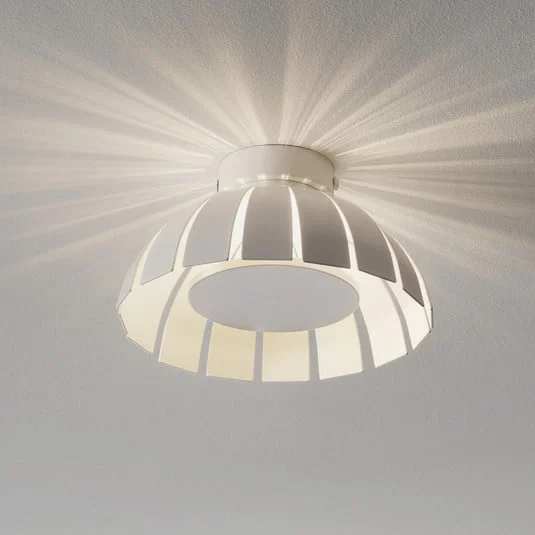 Plafón LED blanco de diseño Loto, 20 cm