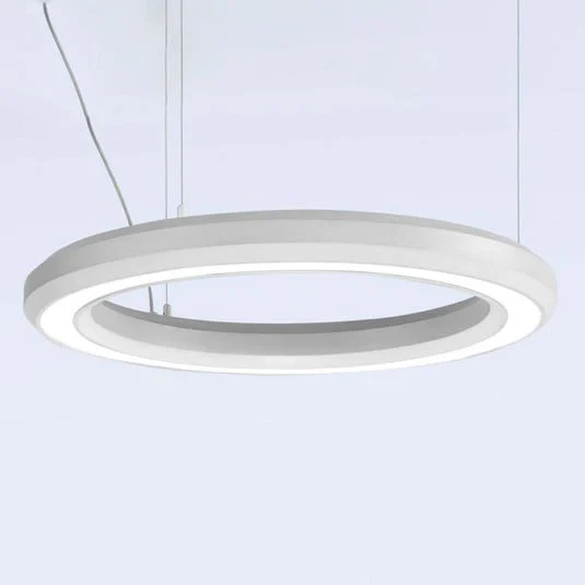 Lámpara colgante LED Materica fondo Ø 60 cm blanco