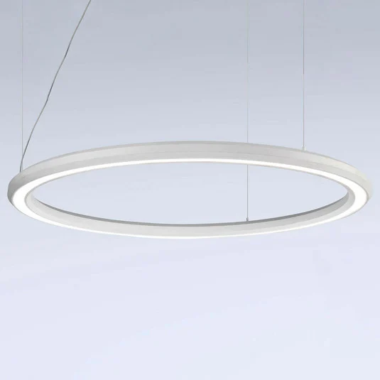 Lámpara colgante LED Materica fondo Ø 120 cm blanco