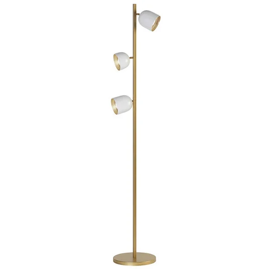 Lámpara de pie LED Cúpula blanca