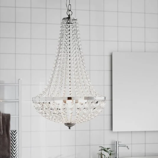 Lámpara de araña Gränsö para el baño, Ø 40 cm