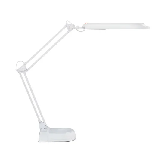 Lámpara de mesa LED MAULatlantic, blanca, altura 41 cm, base