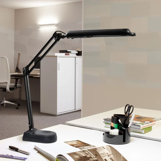 Lámpara de mesa LED MAULatlantic, negro, altura 41 cm, pie