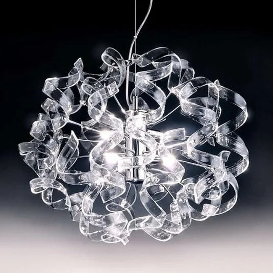 Lámpara colgante Crystal, ovalado
