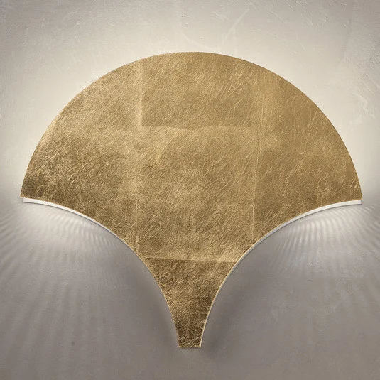 Lámpara de pared LED Palm, oro