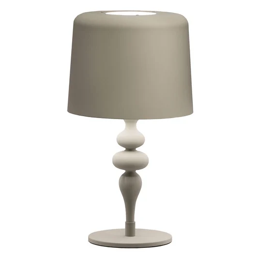 Lámpara de mesa Eva TL1 M, alto 53cm gris hormigón