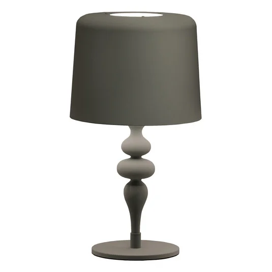 Lámpara de mesa Eva TL1 M altura 53 cm gris oscuro