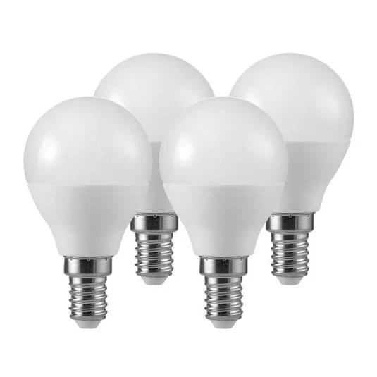 Bombilla a gota LED E14 4,5W 2.700K mate set 3+ 1