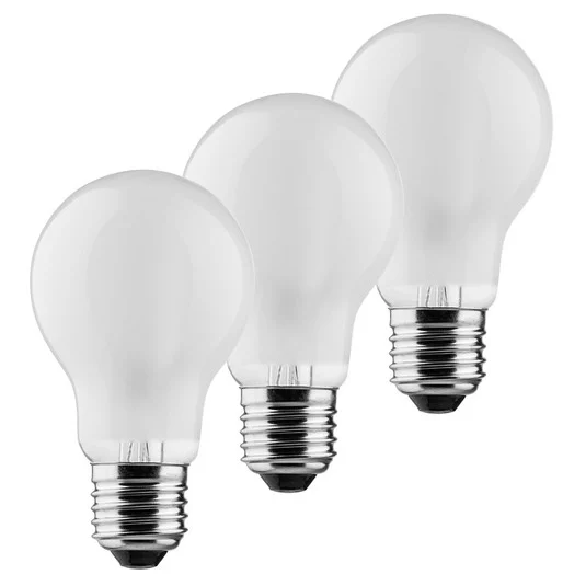 Bombilla LED E27 A60 retro 4W 2.700K mate set 3